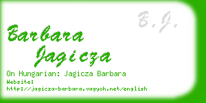 barbara jagicza business card